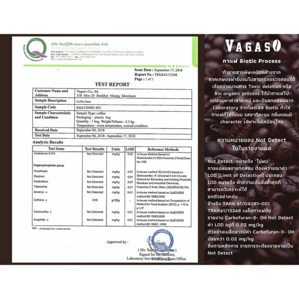 เมล็ดกาแฟคั่ว VAGASO Biotic Process - Image 10